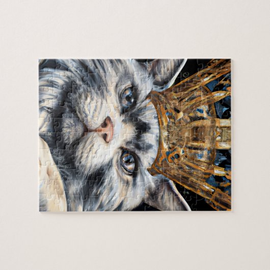 Puzzle Un chat avec une couronne (Horizontal)
