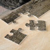 Puzzle Un chat devant un vieux mur (Côté)