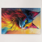Puzzle Un chat mystique avec une fourrure lumineuse multi (Horizontal)