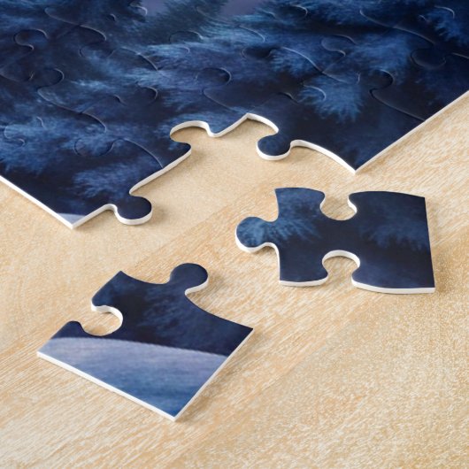 Puzzle Un château en hiver (Côté)