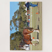 Puzzle Un cheval de Clydesdale dans une compétition de sa (Vertical)