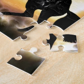 Puzzle Un cheval de Stallion friésien (Côté)