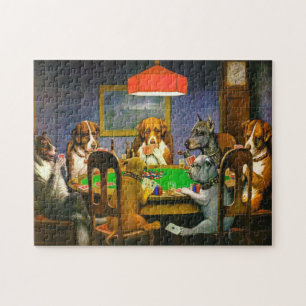 Puzzle Un chien dans le besoin Chiens jouant au poker 190