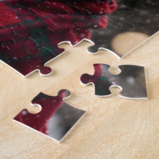 Puzzle Un chimpanzé de Noël (Côté)