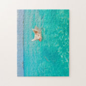 Puzzle Un cochon nage aux Bahamas. (Vertical)