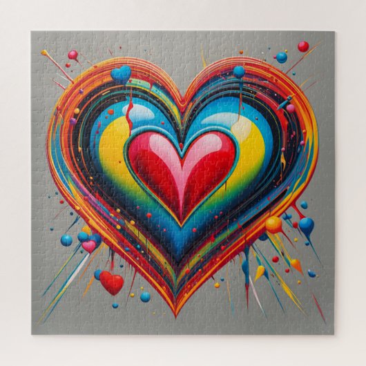 Puzzle Un coeur éclatant (Vertical)