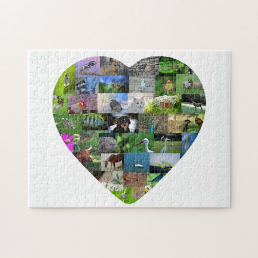 Puzzle Un cœur pour les animaux (Horizontal)