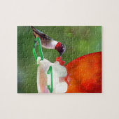 Puzzle Un colibri à gorge rubis (Horizontal)