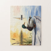 Puzzle Un colvert se repose sur le quai (Vertical)