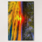 Puzzle Un coucher de soleil dans le désert au Texas. Jigs (Vertical)