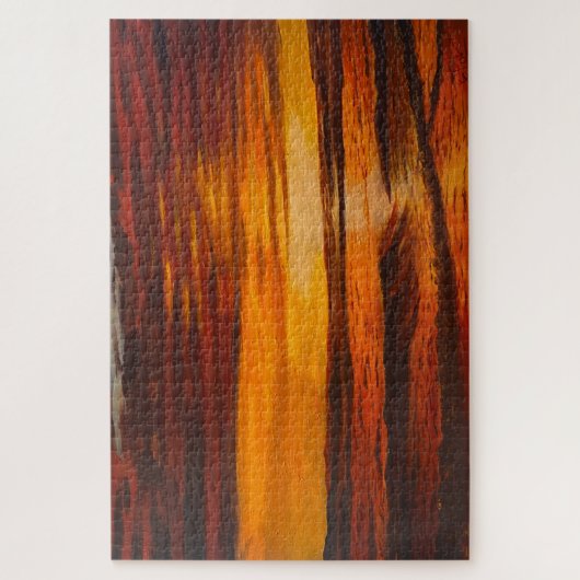 Puzzle Un Coucher De Soleil Orange Brillant, Par Gary Pol (Vertical)