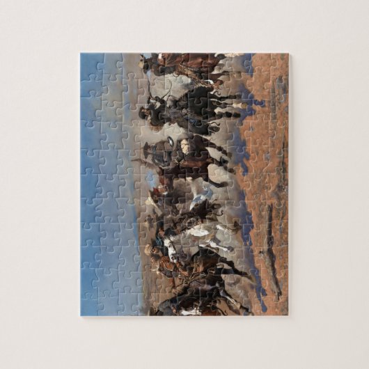 Puzzle Un Dash pour le Bois par Frederic Remington (Vertical)