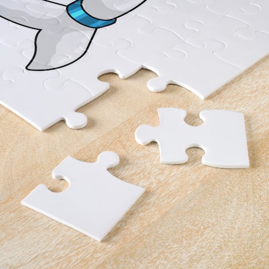 Puzzle Un dauphin en tant qu'astronaute en costume (Côté)