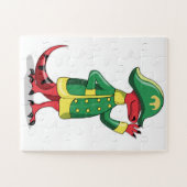 Puzzle Un Dessin Tyrannosaur Rex Habillé Comme Napoléon. (Horizontal)
