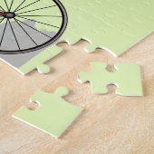 Puzzle Un Dinosaure Anabisetia À Vélo. (Côté)