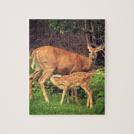 Puzzle Un doe et son père (Vertical)