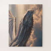 Puzzle Un dragon de fantasy charmant dans un paysage magi (Vertical)