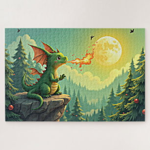 Puzzle Un Dragon Mignonne Respire Le Feu