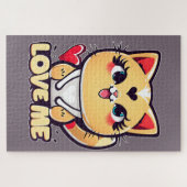 Puzzle Un drôle chat chibi plein d'amour (Horizontal)