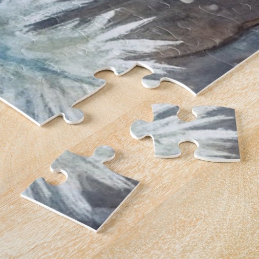 Puzzle Un écureuil en hiver (Côté)