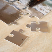 Puzzle Un Étonnant Cheval Brown Sur La Plage, (Côté)