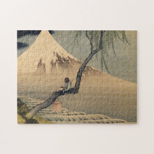 Puzzle Un garçon regardant le Mont Fuji, 1898 par Katsush (Horizontal)