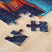 Puzzle Un garçon rencontre un dragon dans un monde dystop (Côté)