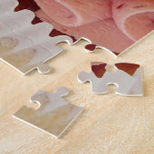 Puzzle Un gâteau sucré à glaçage rose (Côté)