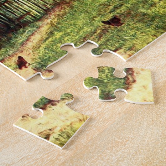 Puzzle Un gîte à Hambledon par Helen Allingham (Côté)