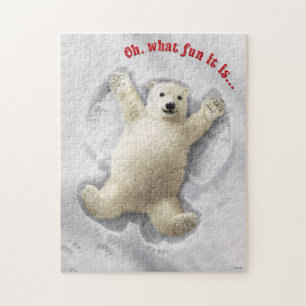 Puzzle Un grand ange de neige