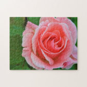 Puzzle Un Grand Rose Simple Rose Rose Rose Élevé (Horizontal)