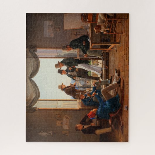 Puzzle Un groupe d'artistes danois à Rome (Vertical)