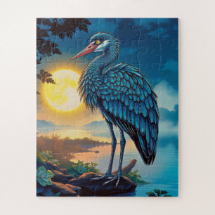 Puzzle Un héron bleu pour enfants époustouflant