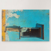 Puzzle Un homme à l'ombre - Une scène cubaine rustique (Horizontal)