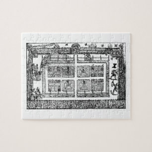 Puzzle Un jardin, "du labyrinthe du jardinier", 1577 (