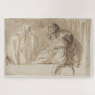 Puzzle Un jeune homme souligne, tient la femme inconscien