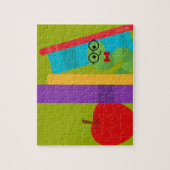 Puzzle Un joli bouquineur avec un design enfant pomme (Vertical)