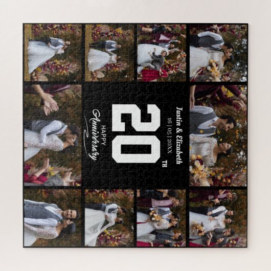 Puzzle Un joyeux anniversaire 10 photo Collage (Horizontal)