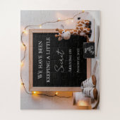 Puzzle Un joyeux faire-part de grossesse de bébé girafe (Vertical)