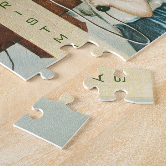 Puzzle Un joyeux Père Noël par Ellen Clapsaddle (Côté)