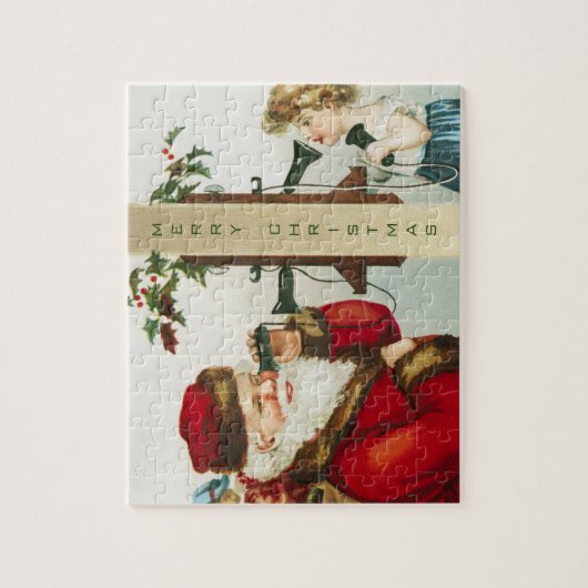 Puzzle Un joyeux Père Noël par Ellen Clapsaddle (Vertical)