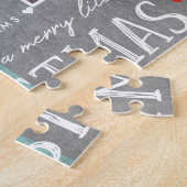 Puzzle Un joyeux petit collage photo de famille de Noël (Côté)