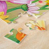 Puzzle Un lapin rose (Côté)