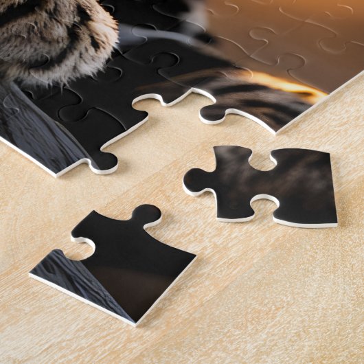 Puzzle Un léopard au soleil (Côté)