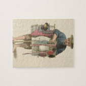 Puzzle Un marchand ambulant, plaquent 17 "du costume de (Horizontal)