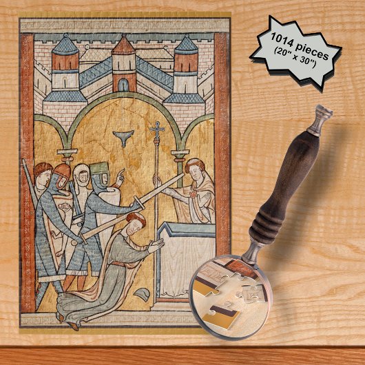 Puzzle Un martyre précoce de saint Thomas Becket en art
