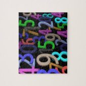 Puzzle Un mélange de chiffres colorés Motif (Vertical)