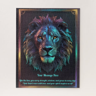 Puzzle Un message d'amour sur ton Lion