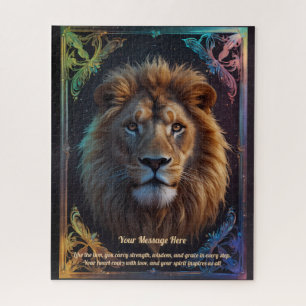 Puzzle Un message d'amour sur ton Lion