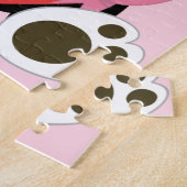 Puzzle Un mignon ours de Panda avec coeur (Côté)